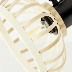 Luminaires Rustiques-Luminaires Brilliant Plafonnier Brilliant Norah Noir, 2 lumières