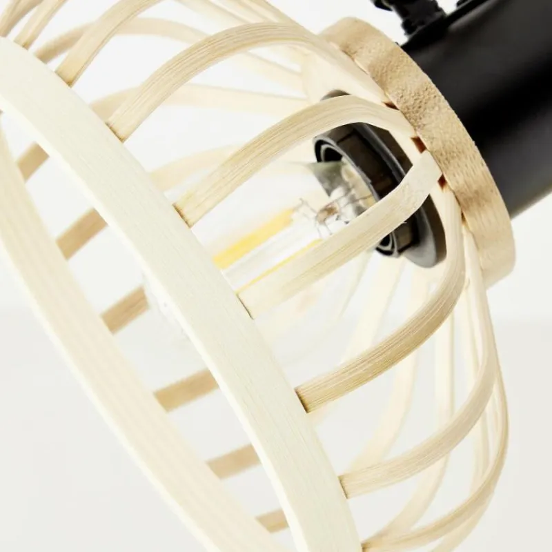 Luminaires Rustiques-Luminaires Brilliant Plafonnier Brilliant Norah Noir, 4 lumières