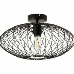 Lampes Industrielles-Luminaires Brilliant Plafonnier Brilliant Norden Noir, 1 lumière