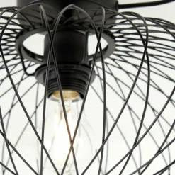 Lampes Industrielles-Luminaires Brilliant Plafonnier Brilliant Norden Noir, 1 lumière