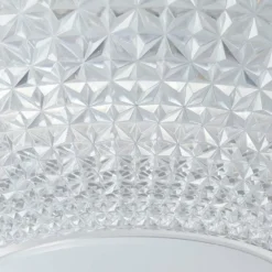 Luminaires Brilliant Plafonnier Brilliant Nunya LED Chrome, 1 lumière, Télécommandes* Éclairage Led