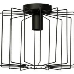 Lampes Vintages & Rétros-Luminaires Brilliant Plafonnier Brilliant Onelia Noir, 1 lumière