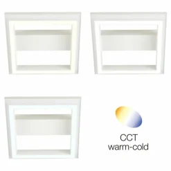 Lampes Industrielles-Luminaires Brilliant Plafonnier Brilliant Pallas LED Blanc, 1 lumière