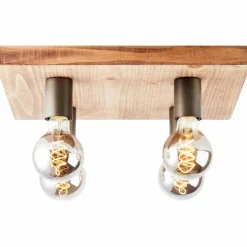 Lampes Vintages & Rétros-Luminaires Brilliant Plafonnier Brilliant Panto Noir, 4 lumières