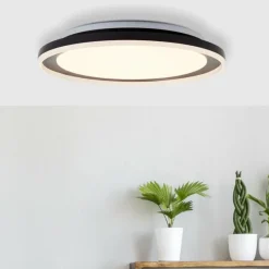 Lampes Industrielles-Luminaires Brilliant Plafonnier Brilliant Pederson LED Noir, 1 lumière