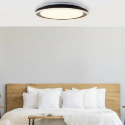 Lampes Industrielles-Luminaires Brilliant Plafonnier Brilliant Pederson LED Noir, 1 lumière