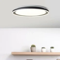 Luminaires Brilliant Plafonnier Brilliant Pederson LED Noir, Blanc, 1 lumière, Télécommandes* Éclairage Led