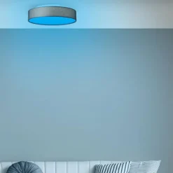 Luminaires Brilliant Plafonnier Brilliant Penley LED Blanc, 1 lumière, Télécommandes