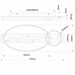 Luminaires Scandinaves-Luminaires Brilliant Plafonnier Brilliant Pirus LED Brun, Noir, 1 lumière