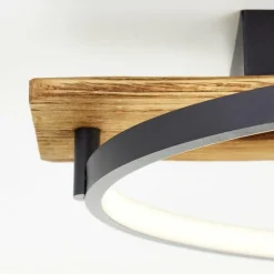 Luminaires Scandinaves-Luminaires Brilliant Plafonnier Brilliant Pirus LED Brun, Noir, 1 lumière