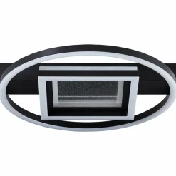 Luminaires Brilliant Plafonnier Brilliant Queens LED Noir, 1 lumière* Éclairage Led