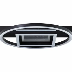 Luminaires Brilliant Plafonnier Brilliant Queens LED Noir, 1 lumière* Éclairage Led