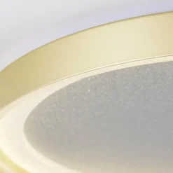 Lampes Dorées-Luminaires Brilliant Plafonnier Brilliant Quito LED Or, 1 lumière