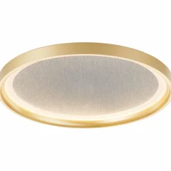 Lampes Dorées-Luminaires Brilliant Plafonnier Brilliant Quito LED Or, 1 lumière