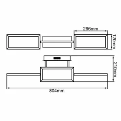 Lampes Industrielles-Luminaires Brilliant Plafonnier Brilliant Ranut LED Noir, 3 lumières
