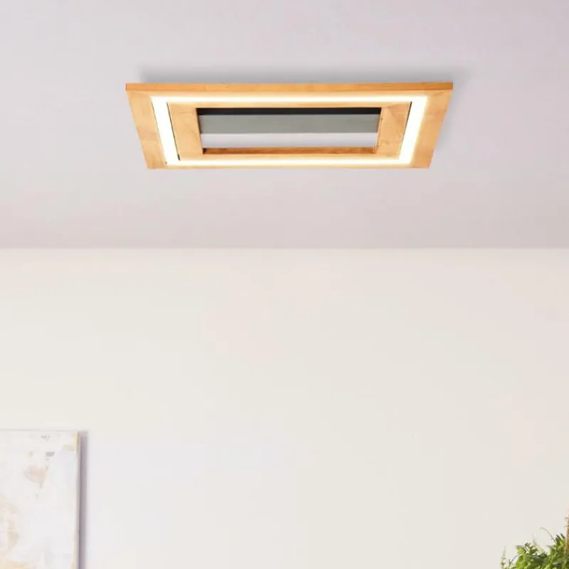 Luminaires Scandinaves-Luminaires Brilliant Plafonnier Brilliant Rhea LED Brun, Noir, 1 lumière