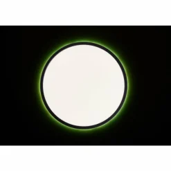 Luminaires Brilliant Plafonnier Brilliant Saltery LED Noir, Blanc, 1 lumière, Télécommandes, Changeur de couleurs* Éclairage Led