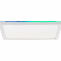 Luminaires Brilliant Plafonnier Brilliant Saltery LED Blanc, 1 lumière, Télécommandes, Changeur de couleurs* Éclairage Led