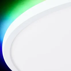 Luminaires Brilliant Plafonnier Brilliant Saltery LED Blanc, 1 lumière, Télécommandes, Changeur de couleurs* Éclairage Led