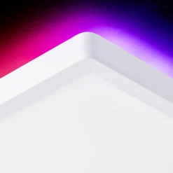 Luminaires Brilliant Plafonnier Brilliant Saltery LED Blanc, 1 lumière, Télécommandes, Changeur de couleurs* Éclairage Led