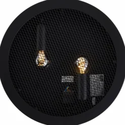 Luminaires Rustiques-Luminaires Brilliant Plafonnier Brilliant Sandros Noir, 2 lumières