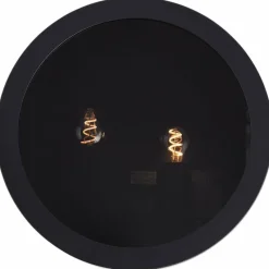 Luminaires Brilliant Plafonnier Brilliant Sandros Noir, 2 lumières