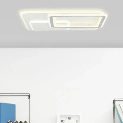 Luminaires Brilliant Plafonnier Brilliant Savare LED Gris, Blanc, 1 lumière, Télécommandes* Éclairage Led