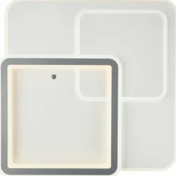 Luminaires Brilliant Plafonnier Brilliant Savare LED Gris, Blanc, 1 lumière, Télécommandes* Éclairage Led