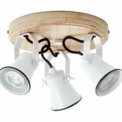 Luminaires Scandinaves-Luminaires Brilliant Plafonnier Brilliant Seed Bois clair, Blanc, 3 lumières