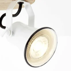 Luminaires Scandinaves-Luminaires Brilliant Plafonnier Brilliant Seed Bois clair, Blanc, 3 lumières