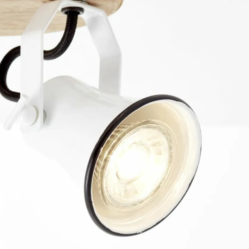 Luminaires Scandinaves-Luminaires Brilliant Plafonnier Brilliant Seed Bois clair, Blanc, 3 lumières