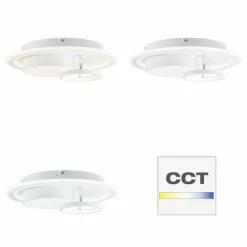 Lampes Industrielles-Luminaires Brilliant Plafonnier Brilliant Sigune LED Blanc, 1 lumière