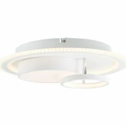 Lampes Industrielles-Luminaires Brilliant Plafonnier Brilliant Sigune LED Blanc, 1 lumière