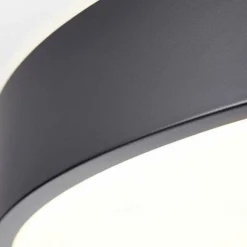 Luminaires Brilliant Plafonnier Brilliant Slimline LED Noir, 1 lumière, Télécommandes* Éclairage Led