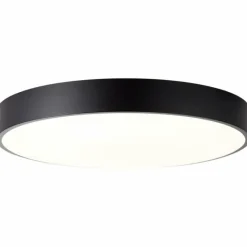 Luminaires Brilliant Plafonnier Brilliant Slimline LED Noir, 1 lumière, Télécommandes* Éclairage Led
