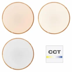 Luminaires Brilliant Plafonnier Brilliant Slimline LED Blanc, 1 lumière, Télécommandes* Éclairage Led