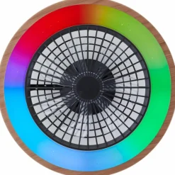 Luminaires Brilliant Plafonnier Brilliant Slimline LED Noir, 1 lumière, Télécommandes