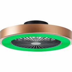 Luminaires Brilliant Plafonnier Brilliant Slimline LED Noir, 1 lumière, Télécommandes