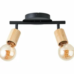 Luminaires Scandinaves-Luminaires Brilliant Plafonnier Brilliant Tiffany Écru, Noir, 2 lumières