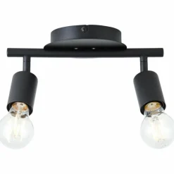 Luminaires Scandinaves-Luminaires Brilliant Plafonnier Brilliant Tiffany Noir, 2 lumières