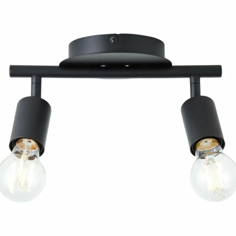 Luminaires Scandinaves-Luminaires Brilliant Plafonnier Brilliant Tiffany Noir, 2 lumières