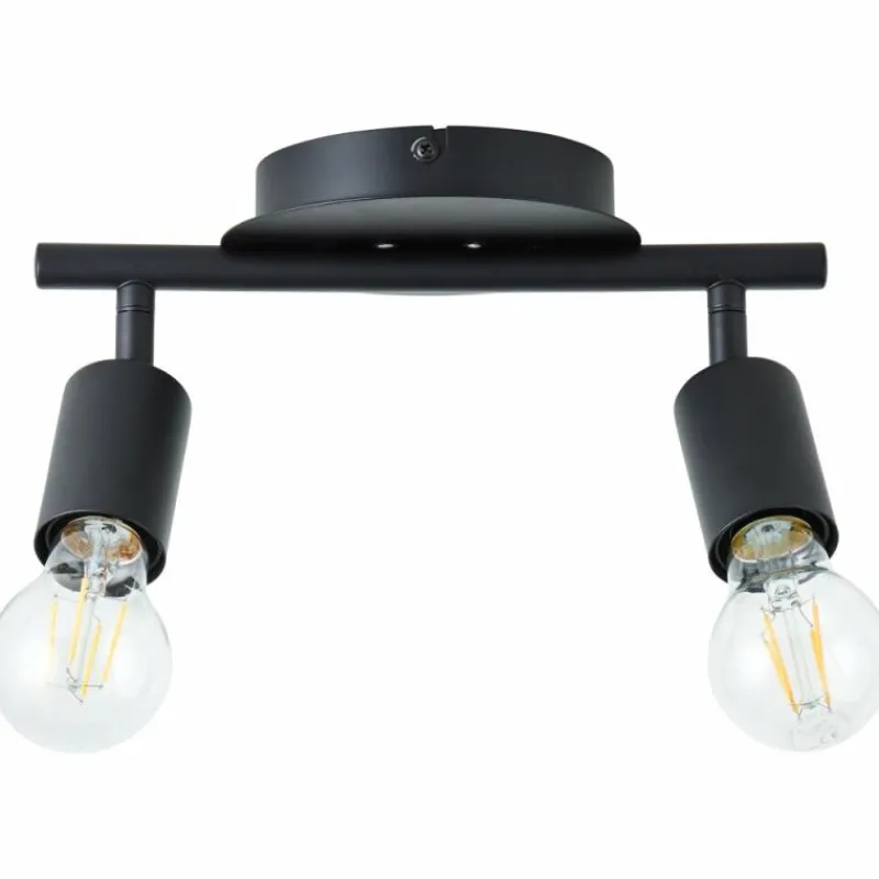 Luminaires Scandinaves-Luminaires Brilliant Plafonnier Brilliant Tiffany Noir, 2 lumières