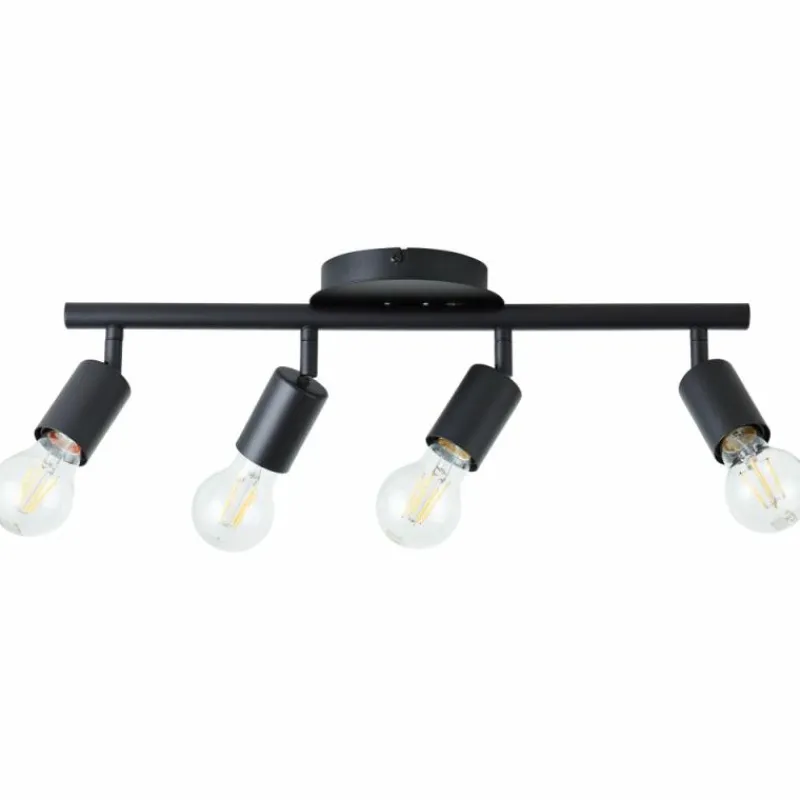 Luminaires Scandinaves-Luminaires Brilliant Plafonnier Brilliant Tiffany Noir, 4 lumières