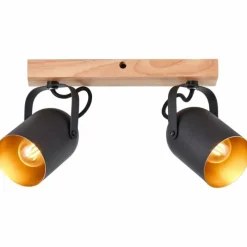 Luminaires Rustiques-Luminaires Brilliant Plafonnier Brilliant Tronte Écru, 2 lumières