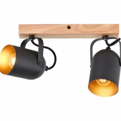 Luminaires Rustiques-Luminaires Brilliant Plafonnier Brilliant Tronte Écru, 2 lumières