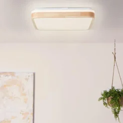 Luminaires Scandinaves-Luminaires Brilliant Plafonnier Brilliant Tumeo LED Brun, Blanc, 1 lumière