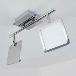 hofstein Plafonnier Brilliant URANUS LED Chrome, 2 lumières* Éclairage Led