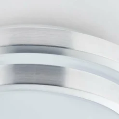 Luminaires Brilliant Plafonnier Brilliant Vilma LED Argenté, 1 lumière, Télécommandes, Changeur de couleurs* Éclairage Led