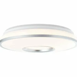 Luminaires Brilliant Plafonnier Brilliant Visitation LED Argenté, 1 lumière, Télécommandes, Changeur de couleurs* Éclairage Led