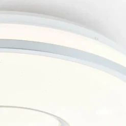 Luminaires Brilliant Plafonnier Brilliant Visitation LED Argenté, 1 lumière, Télécommandes, Changeur de couleurs* Éclairage Led